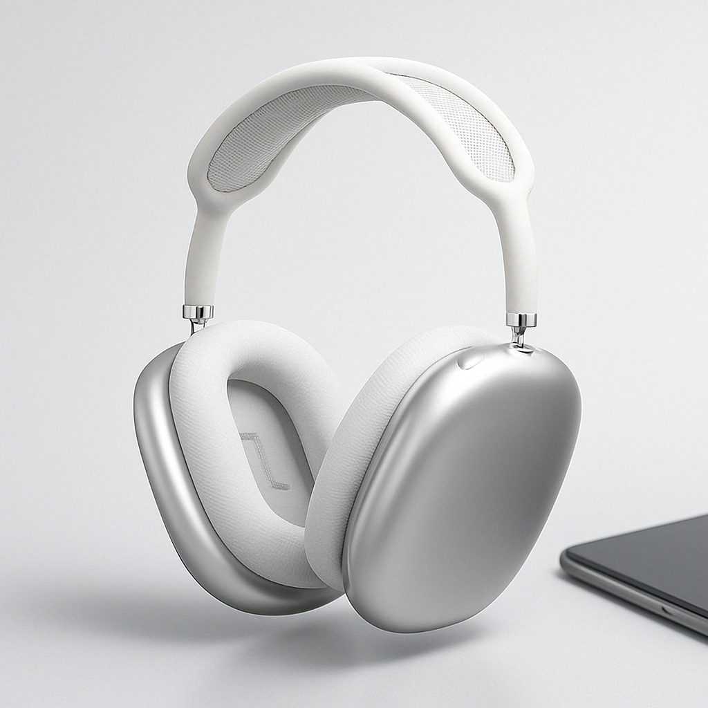 Auriculares inalámbricos con cancelación de ruido y diseño circumaural
