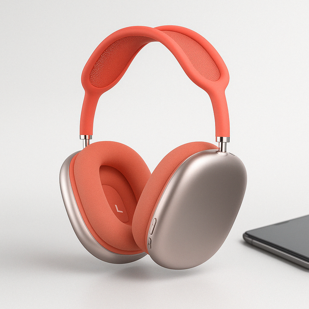 Auriculares inalámbricos con cancelación de ruido y diseño circumaural
