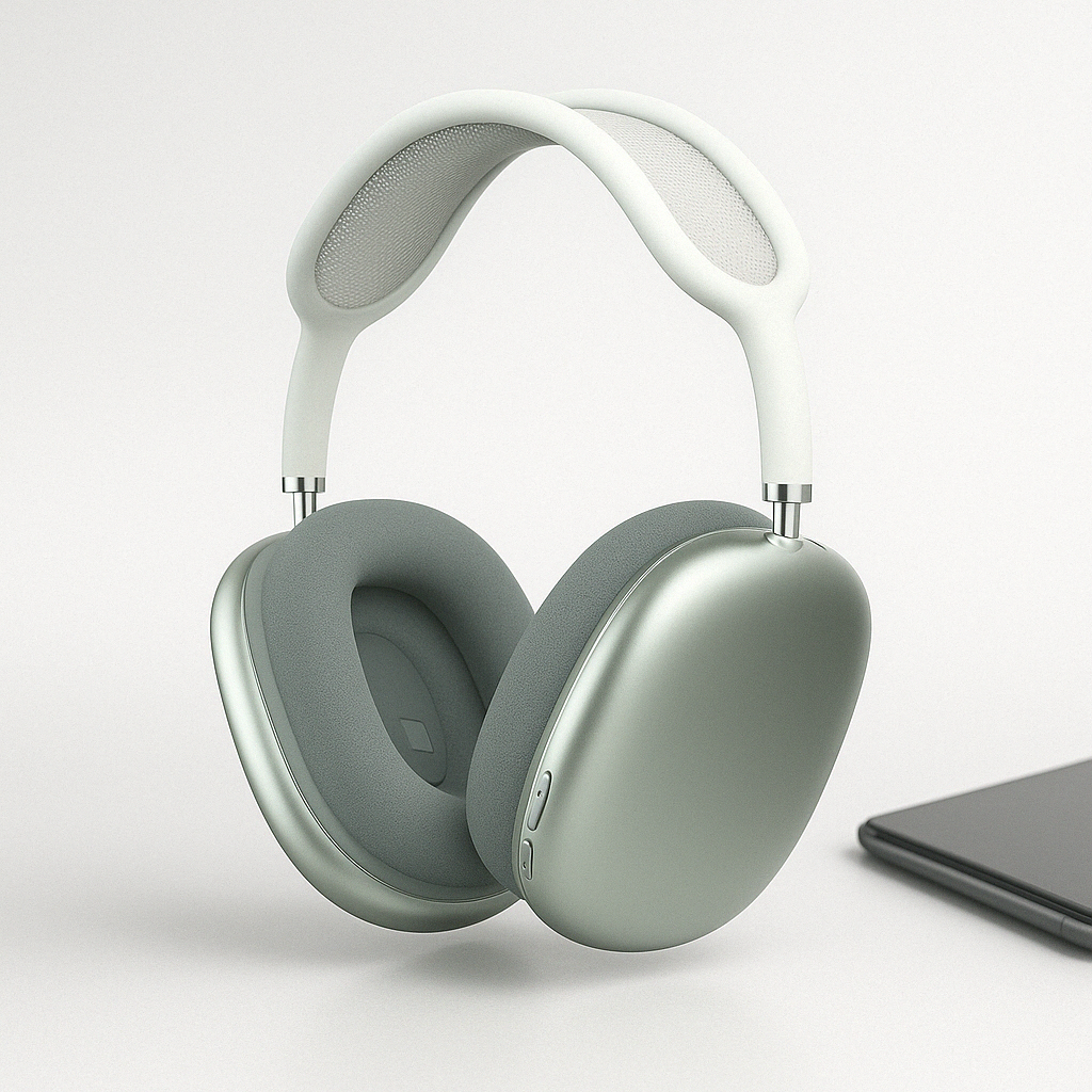 Auriculares inalámbricos con cancelación de ruido y diseño circumaural