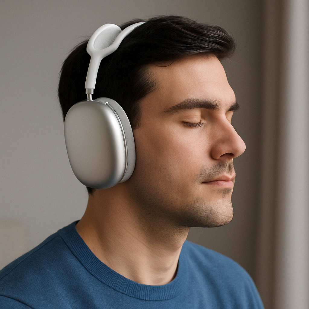 Auriculares inalámbricos con cancelación de ruido y diseño circumaural