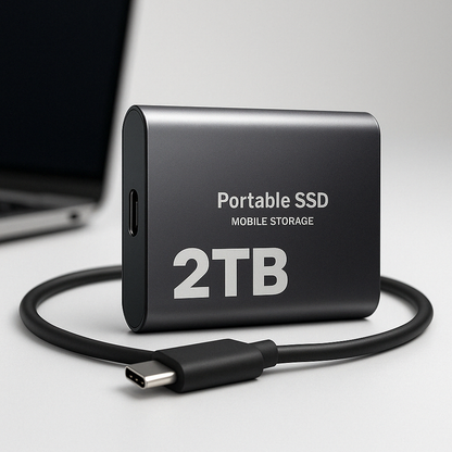 Disque dur externe SSD portable 2TB Stockage compact rapide Meilleure qualité