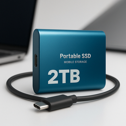 Disque dur externe SSD portable 2TB Stockage compact rapide Meilleure qualité