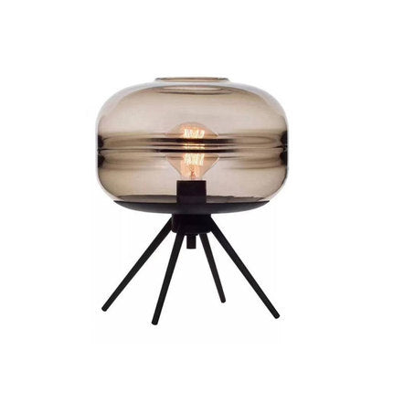 Sleek Modern Bedside Glass Table Lamps for Stylish Bedroom Lighting and Elegant Home Décor - Perfect for Nightstands and Reading.