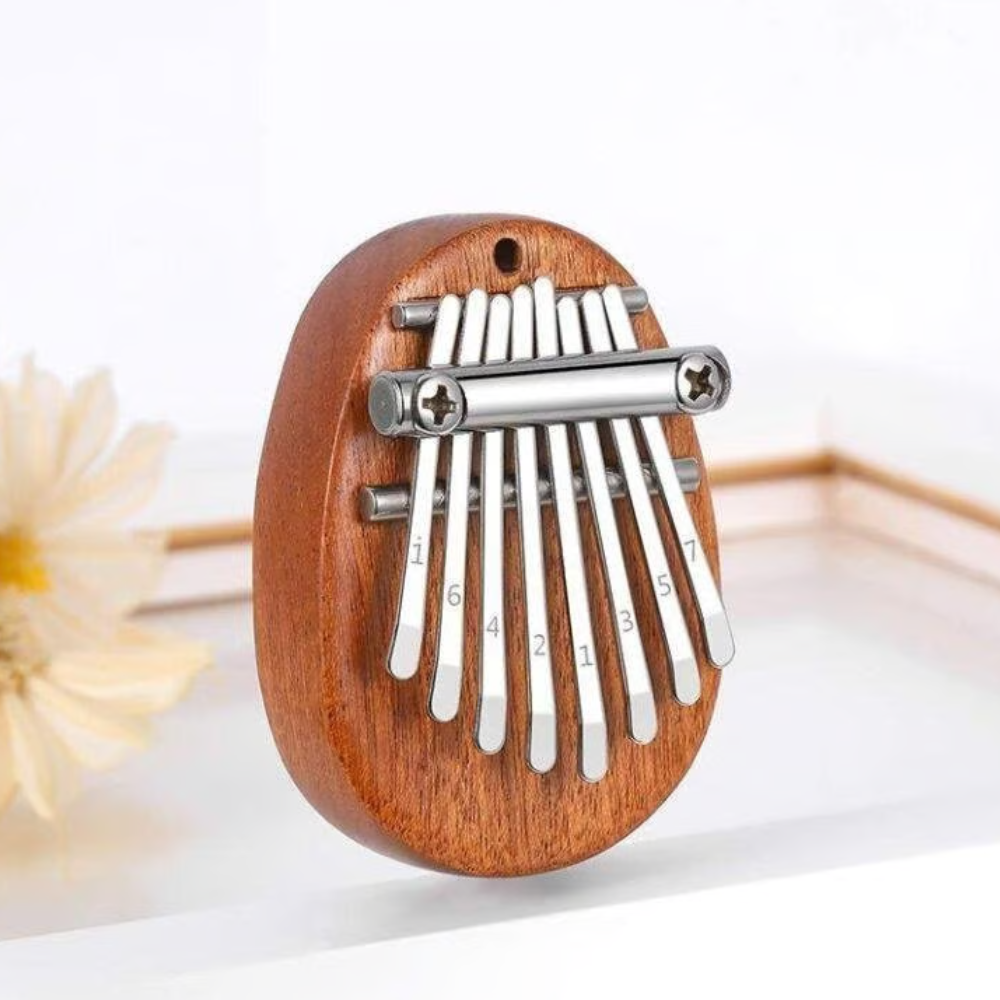 Instrument Kalimba Mini Thumb Piano 8 Key Portable Crystal Acrylic