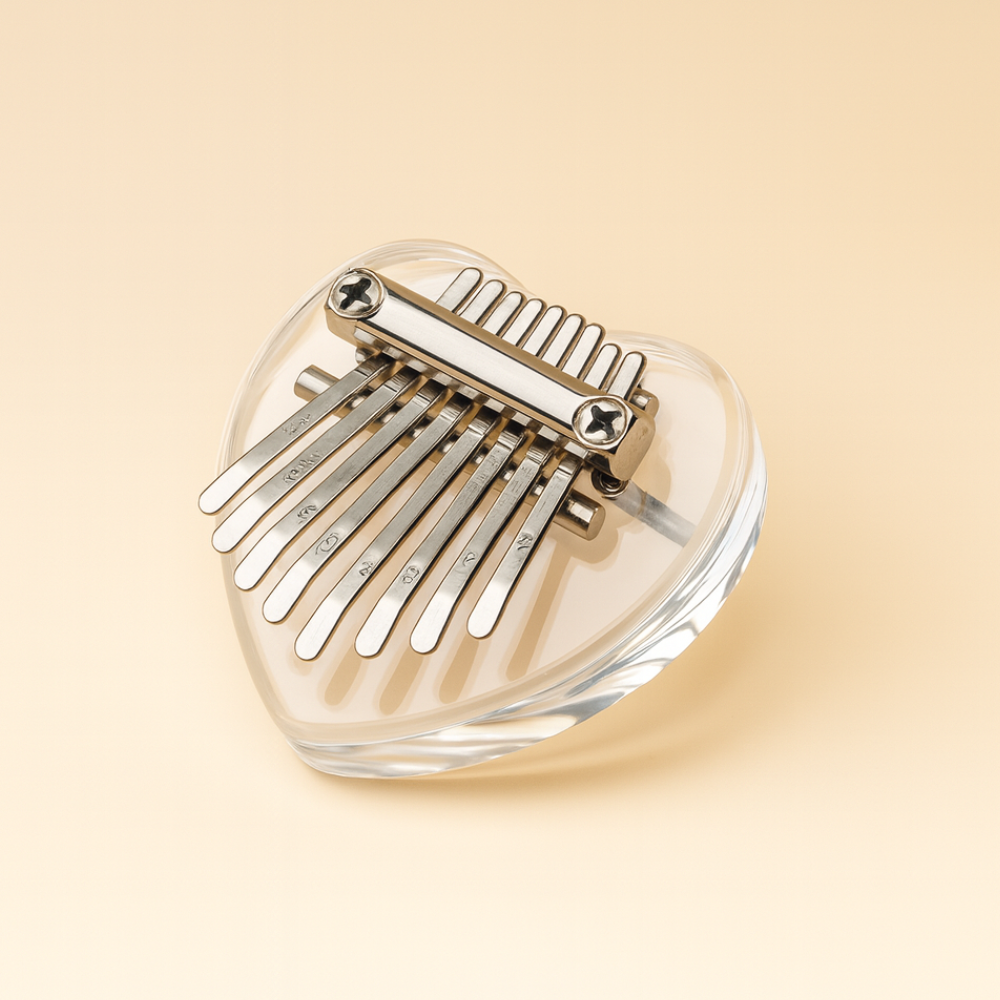 Instrument Kalimba Mini Thumb Piano 8 Key Portable Crystal Acrylic