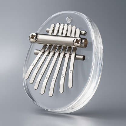 Instrument Kalimba Mini Thumb Piano 8 Key Portable Crystal Acrylic