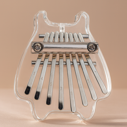 Instrument Kalimba Mini Thumb Piano 8 Key Portable Crystal Acrylic