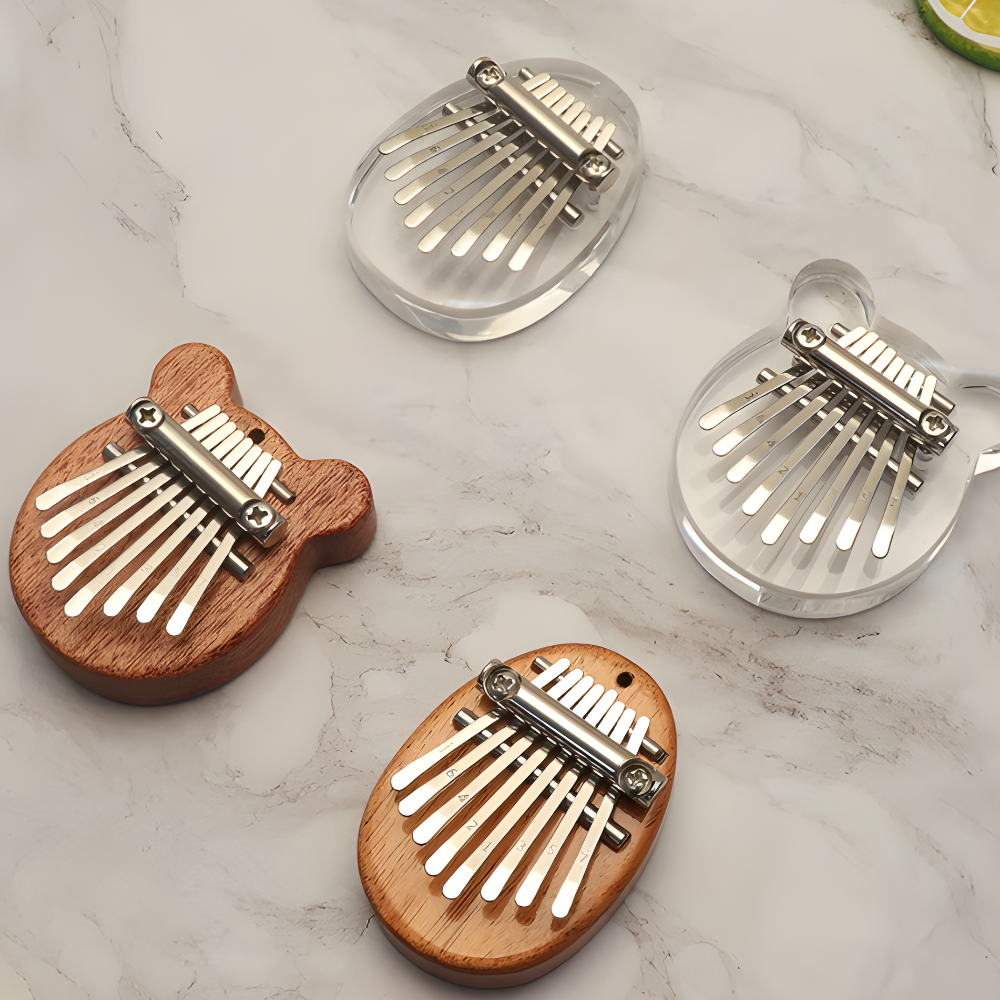 Instrument Kalimba Mini Thumb Piano 8 Key Portable Crystal Acrylic