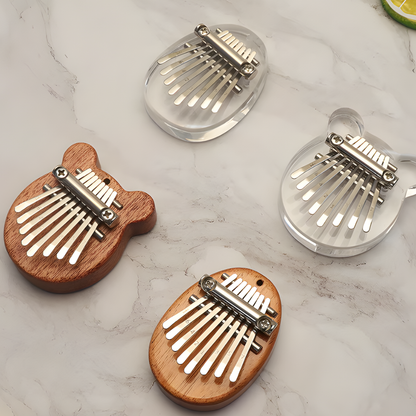 Instrument Kalimba Mini Thumb Piano 8 Key Portable Crystal Acrylic