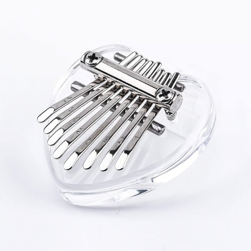 Instrument Kalimba Mini Thumb Piano 8 Key Portable Crystal Acrylic