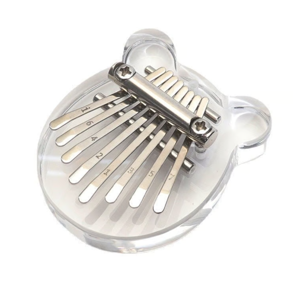 Instrument Kalimba Mini Thumb Piano 8 Key Portable Crystal Acrylic