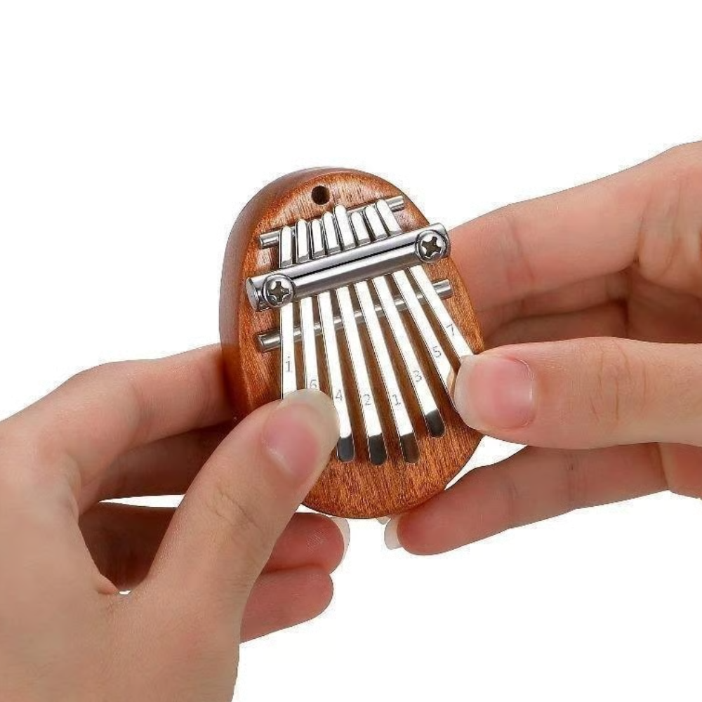 Instrument Kalimba Mini Thumb Piano 8 Key Portable Crystal Acrylic