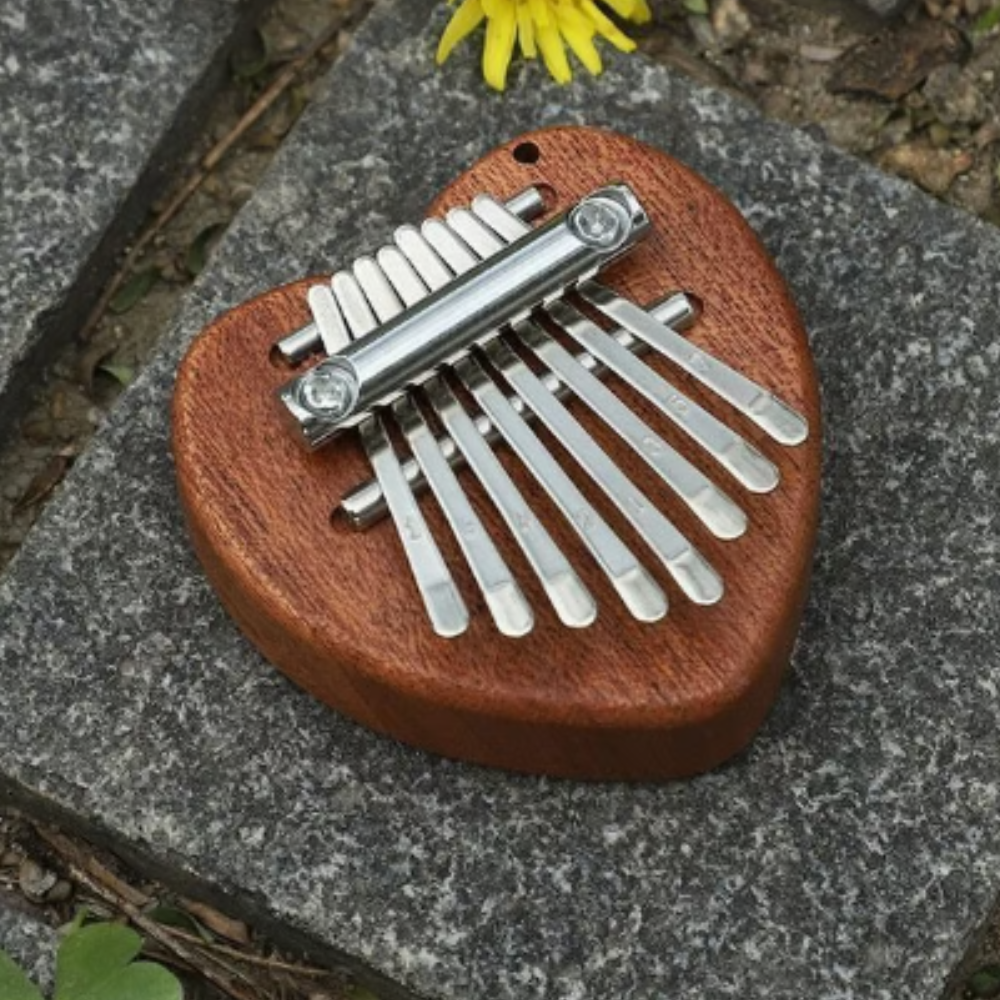 Instrument Kalimba Mini Thumb Piano 8 Key Portable Crystal Acrylic