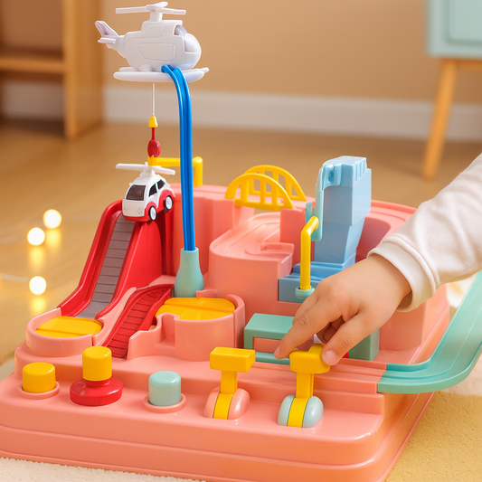 Kids Car Track Adventure Playset Toy