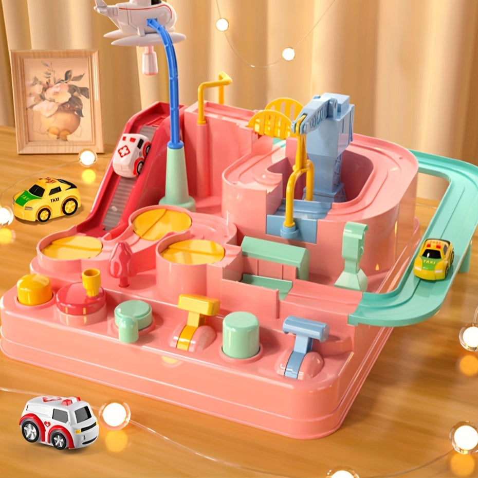 Kids Car Track Adventure Playset Toy