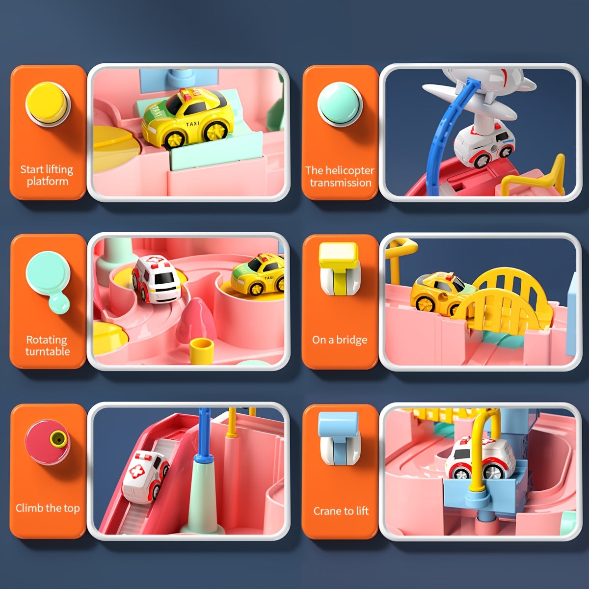 Kids Car Track Adventure Playset Toy