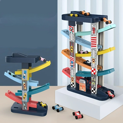 Kids Car Track Toy Plastic Racing Set