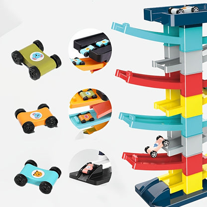 Kids Car Track Toy Plastic Racing Set