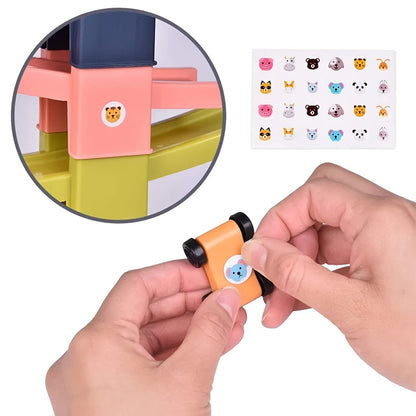 Kids Car Track Toy Plastic Racing Set