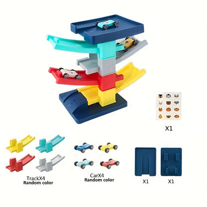 Kids Car Track Toy Plastic Racing Set