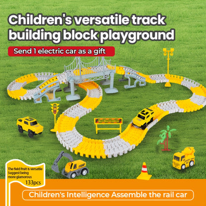 Ensemble de jeu de piste de voiture de construction pour enfants