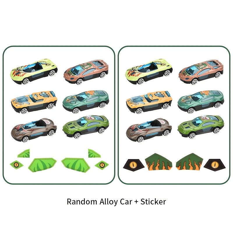 Zestaw do zabawy garażem z samochodami dinozaurów dla dzieci