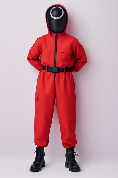 Kids Guard Costume Jumpsuit | Hooded Mask Outfit