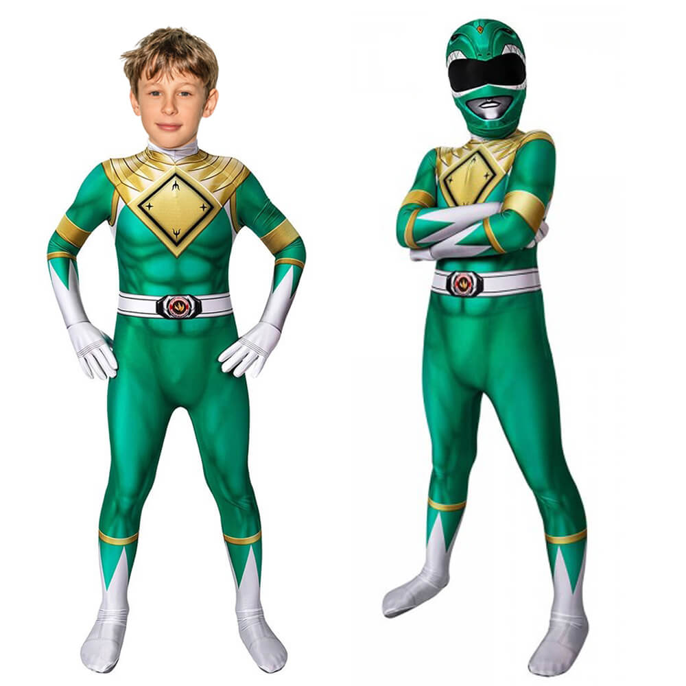Disfraz de Halloween de Ranger Rojo para Niños | Mono de Cosplay de Superhéroe