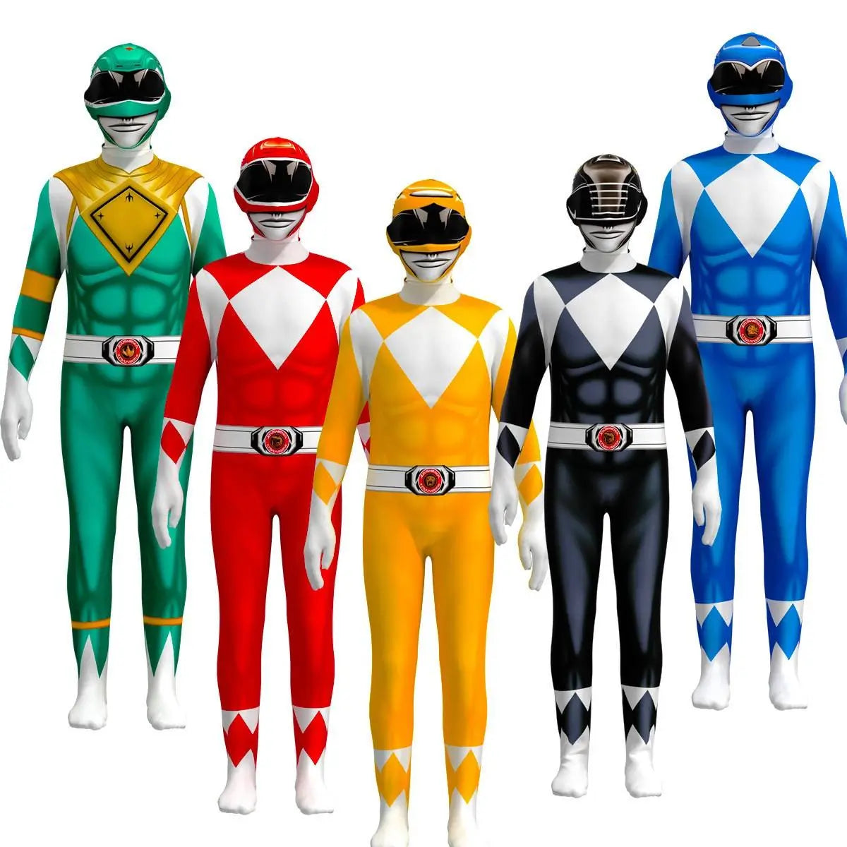 Disfraz de Halloween de Ranger Rojo para Niños | Mono de Cosplay de Superhéroe
