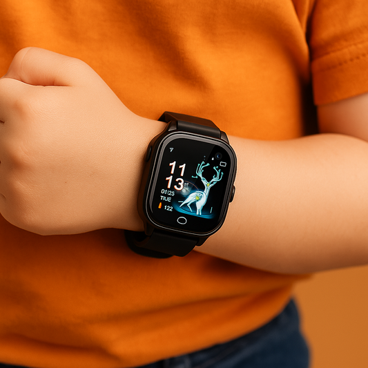 Dziecięcy inteligentny zegarek z lokalizatorem GPS, zegarek z ekranem dotykowym i możliwością ładowania