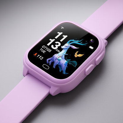 Dziecięcy inteligentny zegarek z lokalizatorem GPS, zegarek z ekranem dotykowym i możliwością ładowania