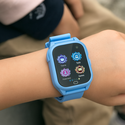 Dziecięcy inteligentny zegarek z lokalizatorem GPS, zegarek z ekranem dotykowym i możliwością ładowania