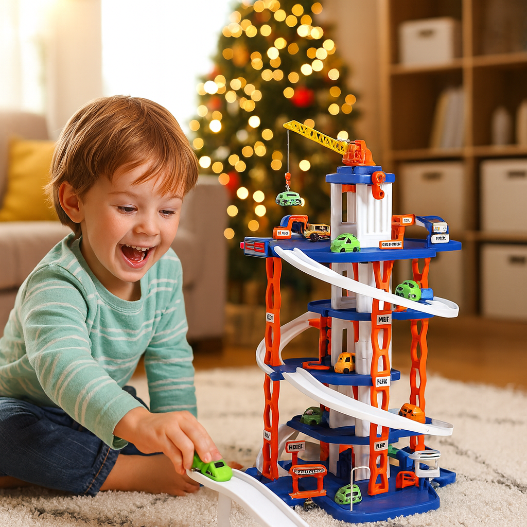Kids Toy Parking Garage Playset Cars