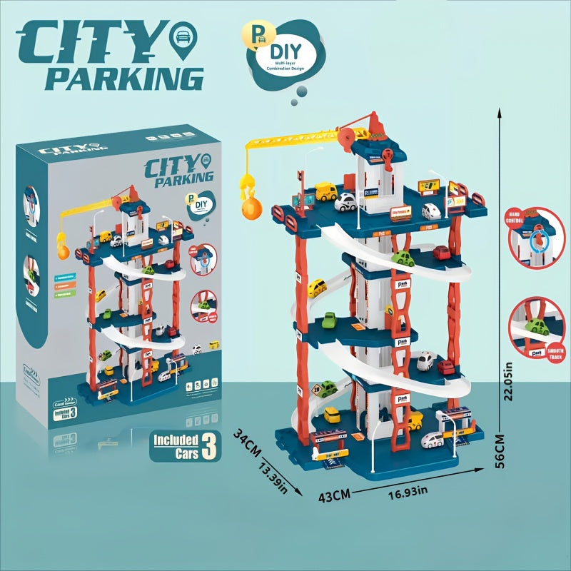 Kids Toy Parking Garage Playset Cars