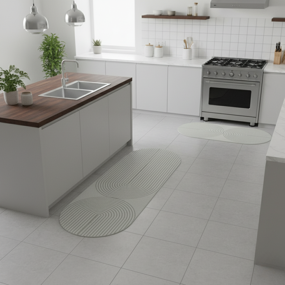Mata kuchenna antypoślizgowa chłonąca wodę zmywalny dywanik podłogowy