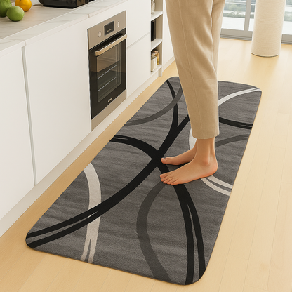 Tappeto da cucina moderno astratto antiscivolo per pavimento
