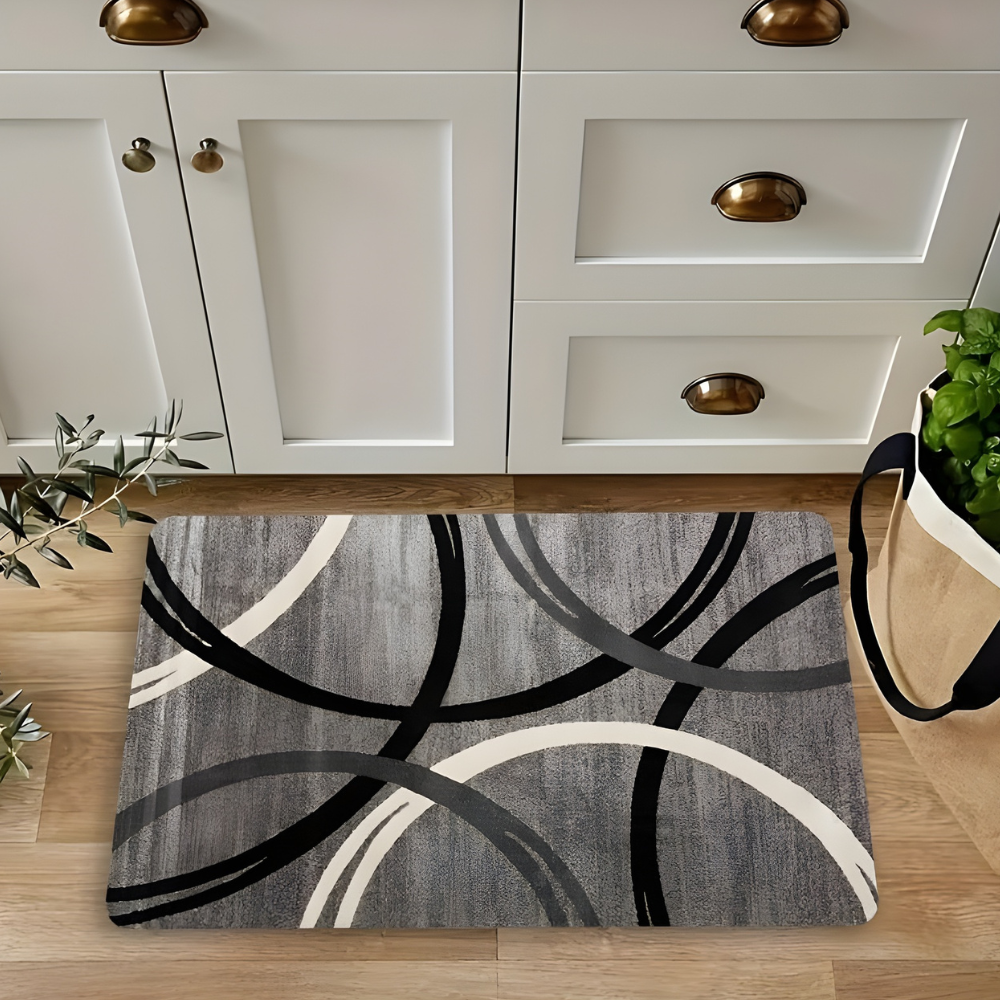 Tappeto da cucina moderno astratto antiscivolo per pavimento