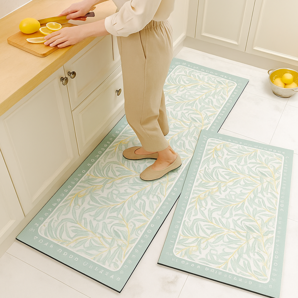 Tappeto da cucina impermeabile antiscivolo in PVC per pavimenti