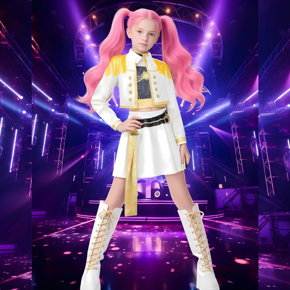 Kpop Hunter Halloween Costume Kids Outfit Set
