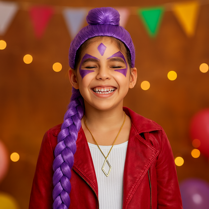 Kpop Hunter Costume Kids Wig Set