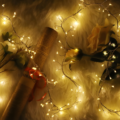 Guirlande lumineuse LED fée fil de cuivre éclairage décoratif intérieur extérieur