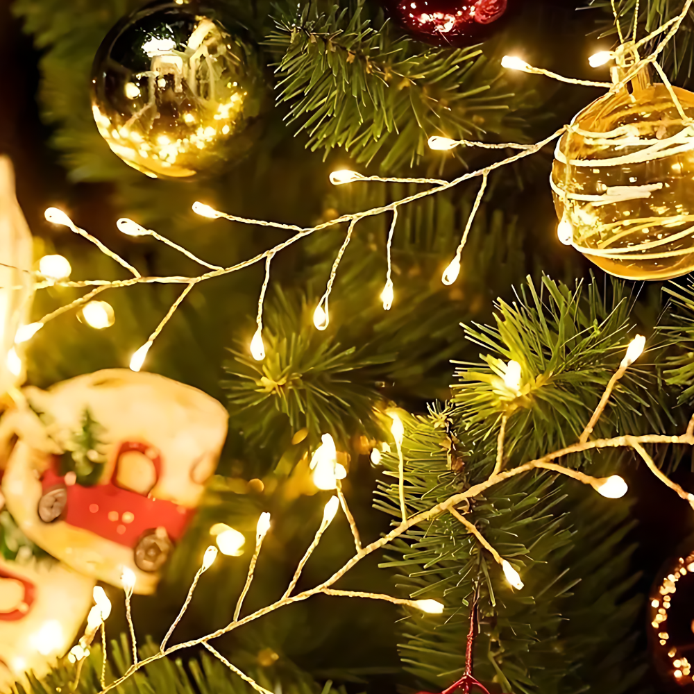 Guirlande lumineuse LED fée fil de cuivre éclairage décoratif intérieur extérieur