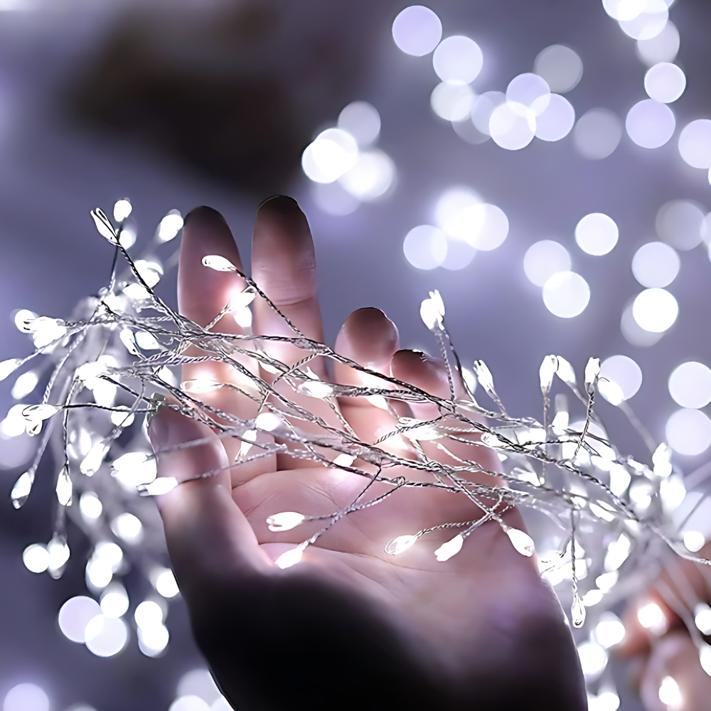 Guirlande lumineuse LED fée fil de cuivre éclairage décoratif intérieur extérieur