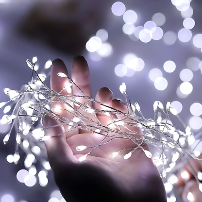 Guirlande lumineuse LED fée fil de cuivre éclairage décoratif intérieur extérieur