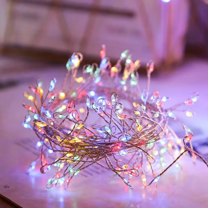 Guirlande lumineuse LED fée fil de cuivre éclairage décoratif intérieur extérieur