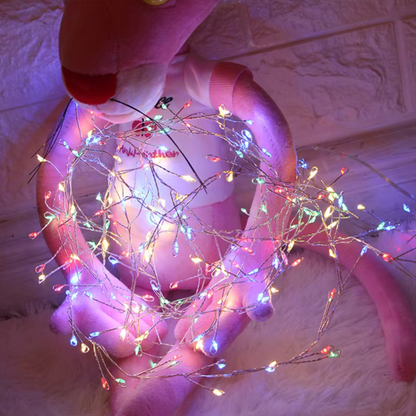 Guirlande lumineuse LED fée fil de cuivre éclairage décoratif intérieur extérieur