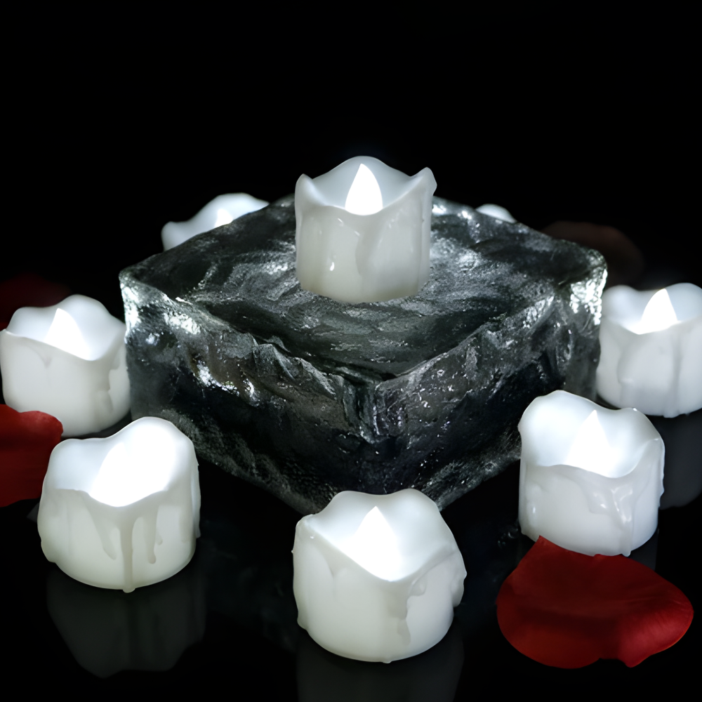 Świece LED bez płomienia zasilane bateriami realistyczne migotanie światła