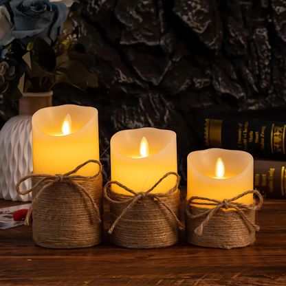 Zestaw świec LED bez płomienia z realistycznym migotaniem na baterie