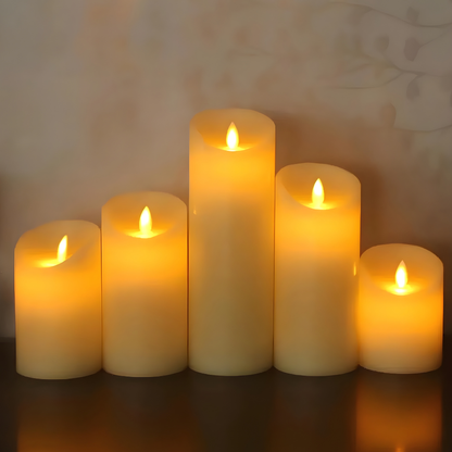Zestaw świec LED bez płomienia z realistycznym migotaniem na baterie