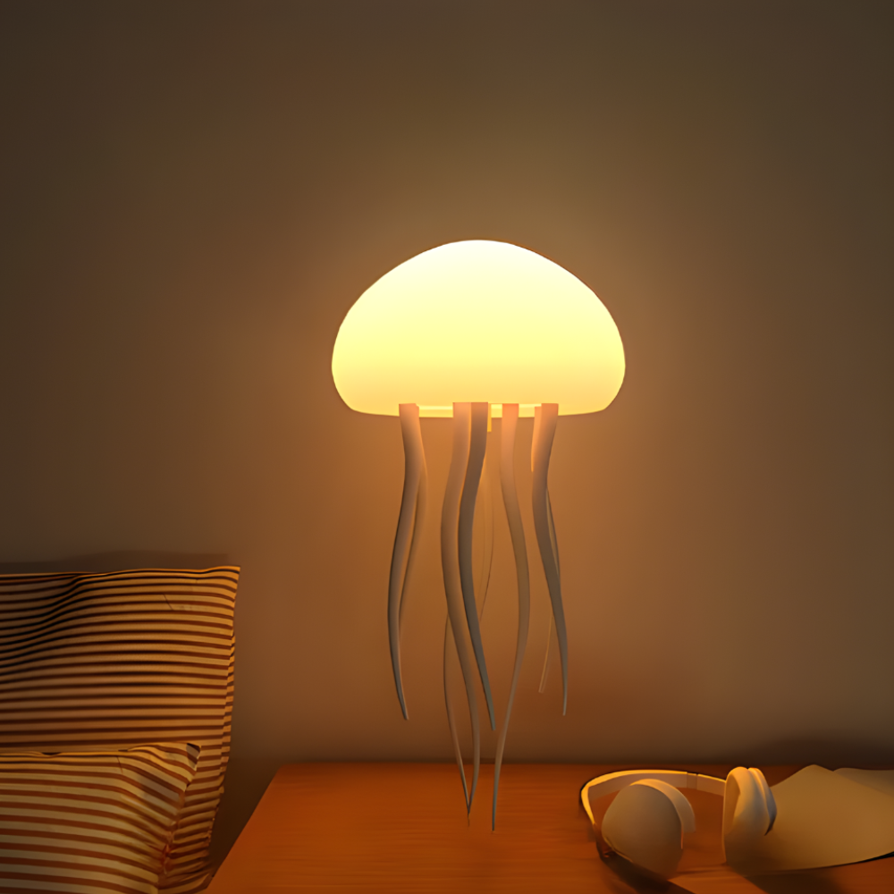 LED-Qualle Lampe Stimmungslicht Wiederaufladbar Beruhigend Ambiente
